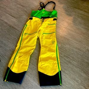 Yellow Bib Ski Pants